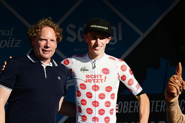 Im Bergtrikot Michael Hettegger (AUT, Öberösterreich), 2. Etappe,  51. Int. Oberösterreich Junioren Rundfahrt, Eberstalzell - Eberstalzell