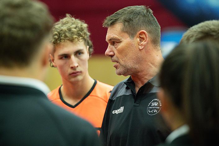 Head Coach Andrej Urnaut (VCA Amstetten Niederösterreich), VCA Amstetten Niederösterreich vs Raiffeisen Waldviertel Volleyball Team, Volleyball Supercup