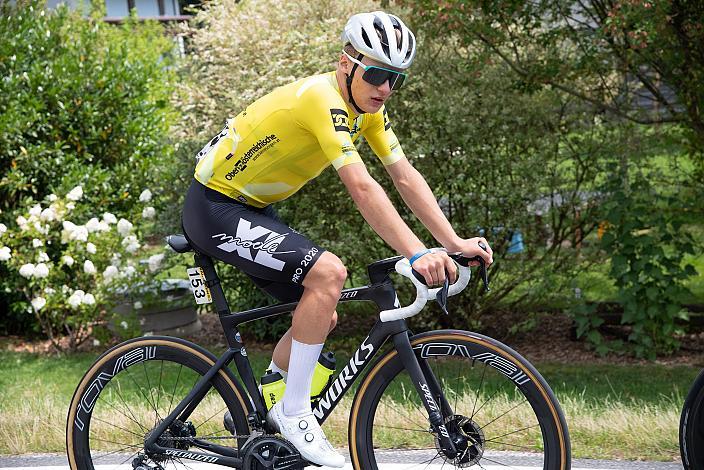 Der Gesamtsieger im Gelben Trikot Frank Aron Ragilo (EST, Cannibal Team), Bad Wimsbach - Strass im Attergau, Int. "Keine Sorgen" Junioren Rundfahrt UCI Kat. 2.1 MJ