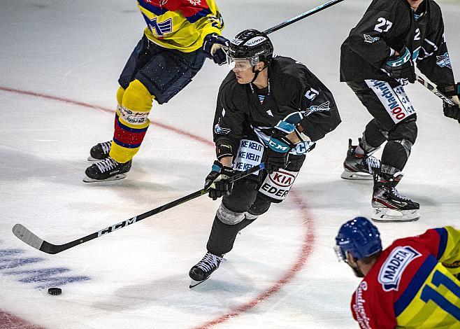 Daniel Woger (EHC Liwest Black Wings Linz) Testspiel, EHC Liwest Black Wings Linz vs CEZ Motor Ceske Budejovice