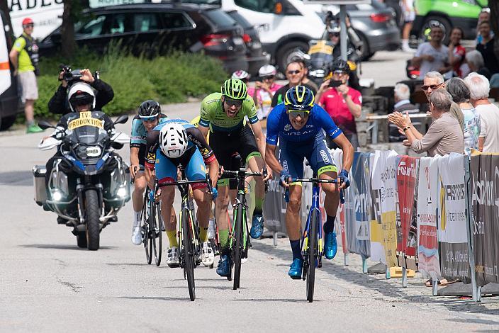Zielsprint in Oberneukirchen Riccardo Zoidl (AUT, Team Felbermayr Simplon Wels), Jonas Rapp (GER, Hrinkow Advarics Cycleang), Etappensieger Michal Schlegel (CZE, Team Elkov Kasper) 2. Etappe Eferding - Oberneukirchen, Int. Raiffeisen Oberösterreich Rundfahrt UCI Kat. 2.2