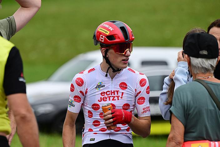 Im Bergtrikot Michael Hettegger (AUT, Öberösterreich) 3. Etappe,  51. Int. Oberösterreich Junioren Rundfahrt, Bad Wimsbach - Strass im Attergau