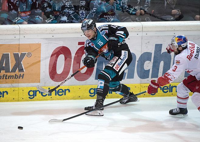 Zintis Nauris Zusevics (EHC Liwest Black Wings Linz)  EHC Liwest Black Wings Linz vs EC Red Bull  Salzburg 4. Semifinale