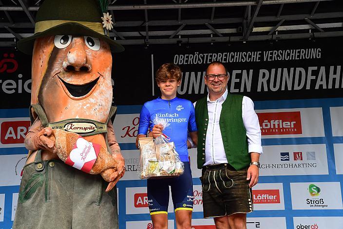 Etappensieger und Gesamtsieger Daan Dikman (NED, Willebrord Wil Vooruit), Sieger Punktewertung, 50. OÖ Junioren Rundfahrt, 3. Etappe Bad Wimsbach Strass im Attergau