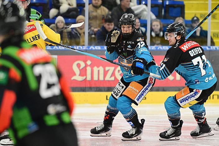 Jonathan Oschgan (Steinbach Black Wings Linz) 48. Runde ICE, Steinbach Black Wings Linz vs Vienna Capitals, Linz AG Eisarena 