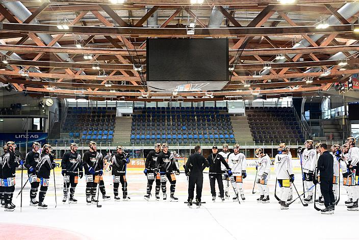 Erstes Eistraining, Steinbach Black Wings Linz , Linz AG Eisarena 