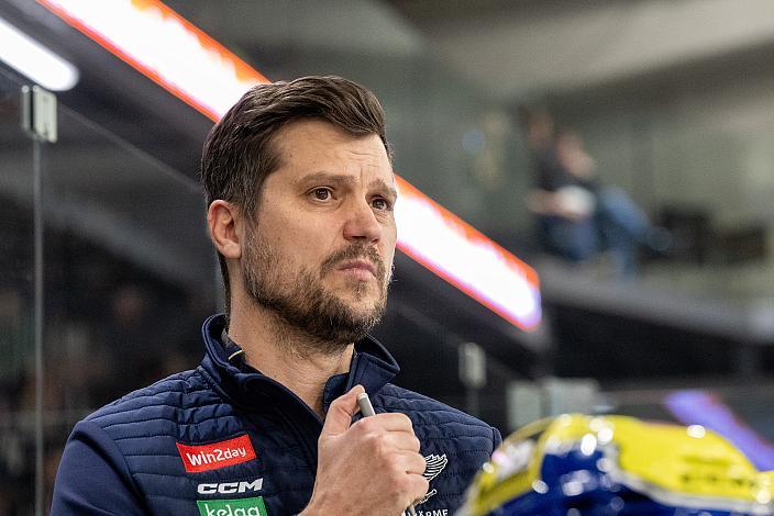 Head Coach Marcel Rodman (EC iDM Wärmepumpen VSV) Steinbach Black Wings Linz vs EC iDM Wärmepumpen VSV, Linz AG Eisarena 