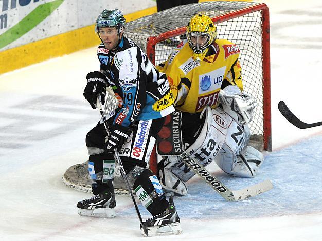 Gregor Baumgartner, Linz vor Sebsatian Stefaniszin, Vienna Capitals, EHC Liwest Black Wings Linz vs. UPC Vienna Capitals, 3. Viertelfinale