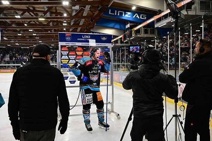Brian Lebler (Steinbach Black Wings Linz) Win2Day ICE Hockey League,  5. Viertelfinale, Steinbach Black Wings Linz vs Moser Medical Graz 99ers,  Linz AG Eisarena 