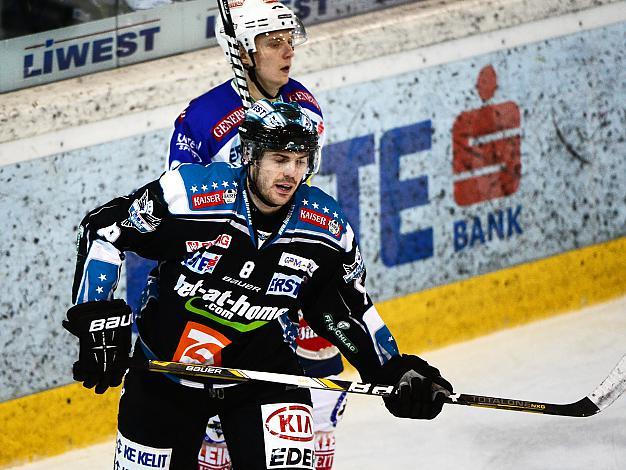 Michael Mayr (Liwest Black Wings Linz) und (EC VSV), EHC Liwest Black Wings Linz vs EC VSV, Play-Offs, Viertelfinale 