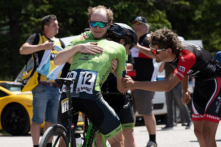 Dominik Hrinkow mit Etappen und Gesamtsieger Rainer Kepplinger (AUT, Hrinkow Advarics)  St.Florian, Asten - Resort Hinterstoder, Höss, Int. Raiffeisen Oberösterreich Rundfahrt UCI Kat. 2.2