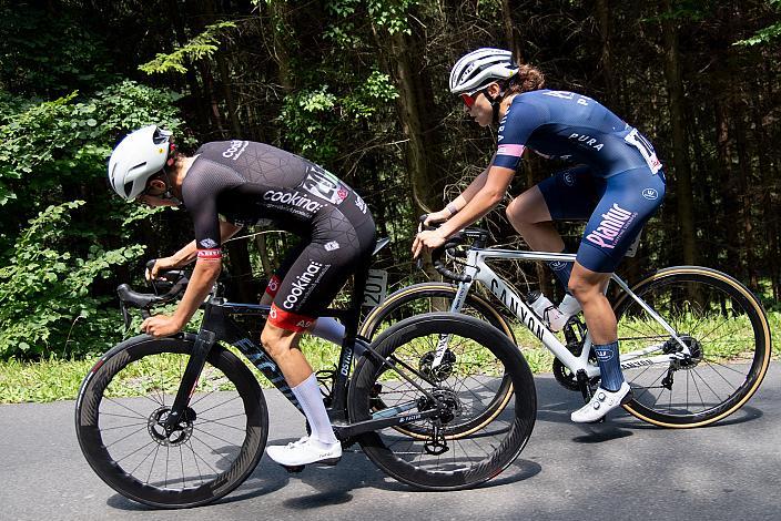 Anna Kiesenhofer (AUT, Team Cookina ARBÖ ASKÖ Graz RLM Stmk), Christina Schweinberger (AUT, Plantur-Pura)   Frauen Elite, U23, Österreichische Meisterschaft Strasse, ÖSTM Gratwein-Straßengel