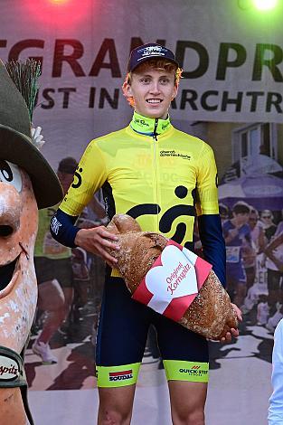 Im Gelben Trikot Sieger 1. Etappe Jasper Verbrugge (BEL, Acrog-Tormans), 50. OÖ Junioren Rundfahrt, 1. Etappe Marchtrenk - Marchtrenk
