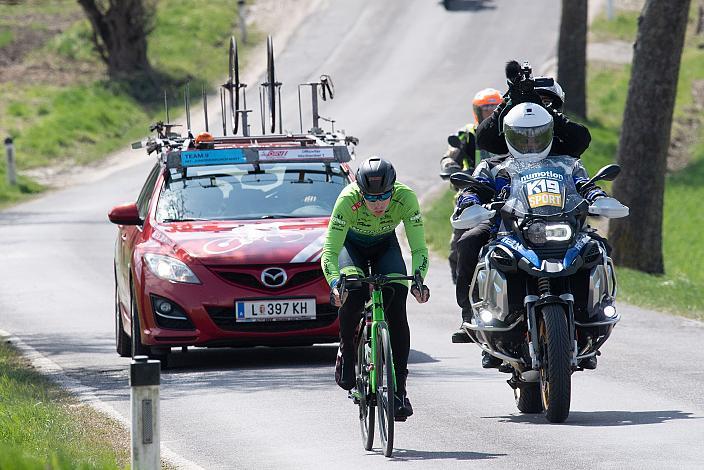 Sieger Rainer Kepplinger (AUT, Hrinkow Advarics), Herren Elite, U23, Radliga, 60. Raika Kirschbluetenrennen, Wels, Oberösterreich
