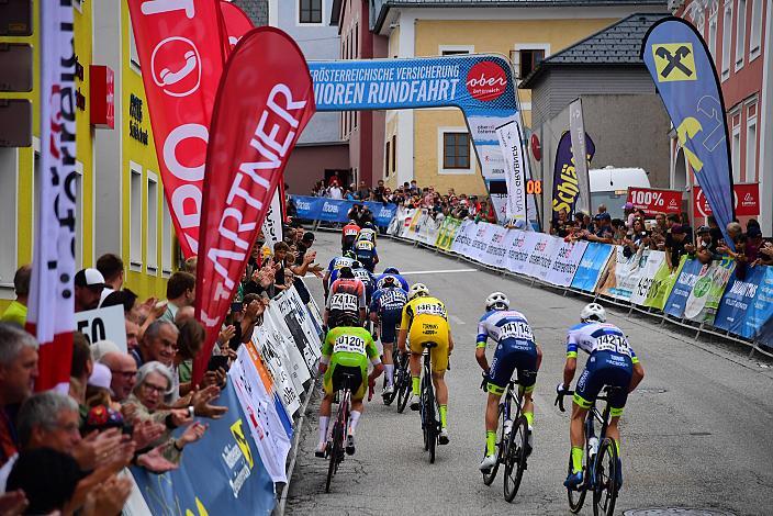 Im Gelben Trikot des Gesamtführenden Jasper Verbrugge (BEL, Acrog-Tormans), 50. OÖ Junioren Rundfahrt, 2. Etappe Sarleinsbach - Sarleinsbach