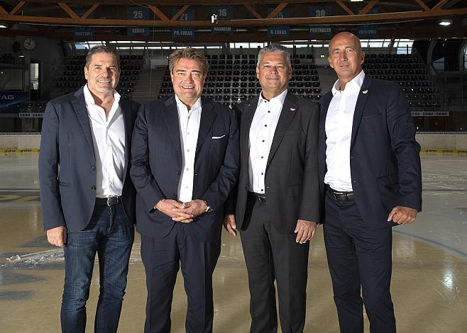 Peter Zauner (Vize PrÃ¤sident, EHC Liwest Black Wings Linz), Karl Egger (Vize PrÃ¤sident, EHC Liwest Black Wings Linz), PrÃ¤sident Ing. Peter Freunschlag (EHC Liwest Black Wings Linz), Peter Matausch (Vize PrÃ¤sident, EHC Liwest Black Wings Linz), EHC Liwest Black Wings Linz 