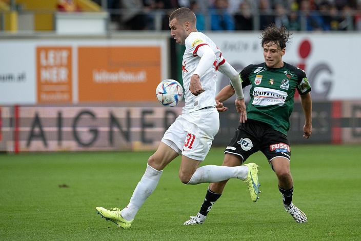 Strahinja Pavlovic (FC Red Bull Salzburg), Josef Weberbauer (SV Guntamatic Ried) 8. Runde BL, SV Guntamatic Ried vs FC Red Bull Salzburg