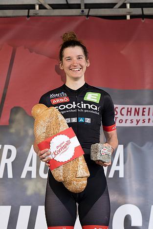 Siegerin Petra Zsanko (HUN, Team Cookina ARBÖ ASKÖ Graz RLM Stmk) Damen Elite, U23, Radliga, 61. Radsaison-Eröffnungsrennen Leonding, Oberösterreich 