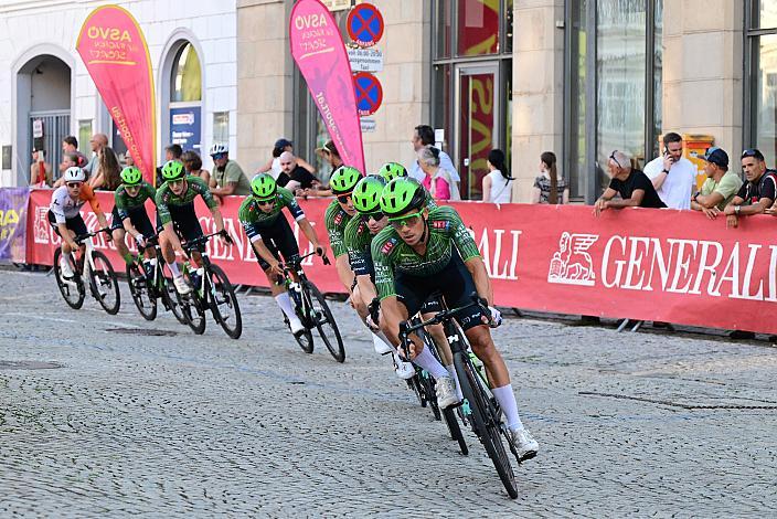 Team Hrinkow Advarics in der Führung beim 28. Int. ASVÖ - HRINKOW City Kriterium Steyr, Herren Elite, ÖRV, Radsport, Mountainbike, ELITE Rennrad