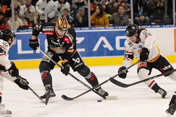Graham Knott (Steinbach Black Wings Linz) Steinbach Black Wings Linz vs Bemer Pioneers Vorarlberg, 40. Runde ICE Hockey League, Steinbach Black Wings Linz, Linz AG Eisarena 