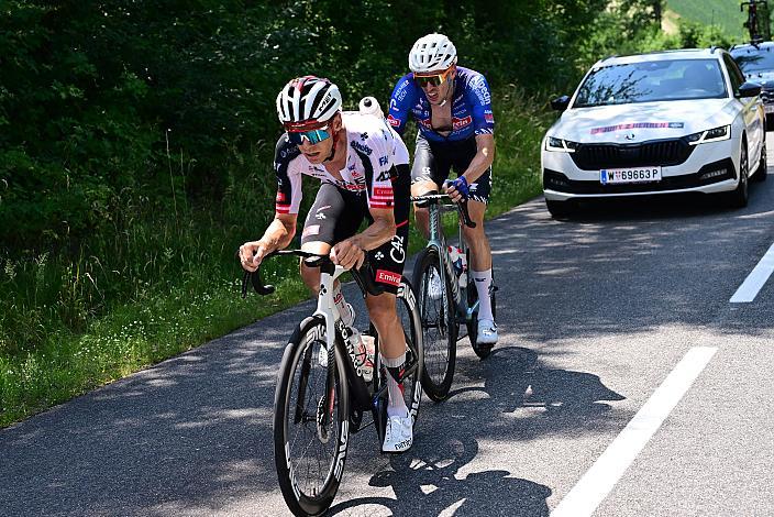 Felix Grossschartner (AUT, UAE Team Emirates - XRG), Sieger Michael Gogl (AUT, Alpecin - Premier Tech), Österreich Staatsmeisterschaft, Strasse, ÖSTM Schwanenstadt - OÖ