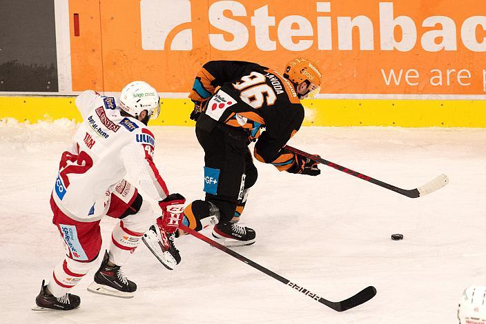 Alexander Lahoda (Steinbach Black Wings Linz), Roc Tikar (EC KAC)Steinbach Black Wings Linz vs EC KAC, bet-at-home ICE Hockey League
