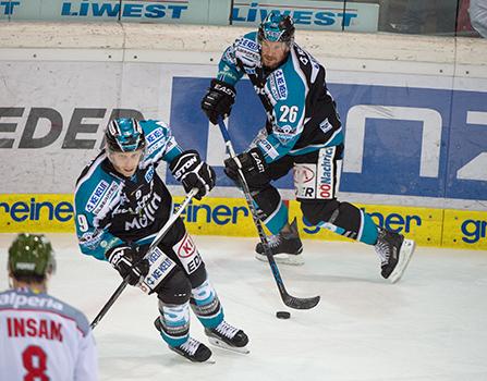 Rob Hisey (EHC Liwest Black Wings Linz) EHC Liwest Black Wings Linz vs HCB Suedtirol 6. Viertelfinale