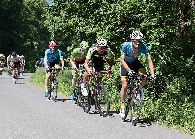  Riccardo Zoidl (AUT, Team Felbermayr Simplon Wels) setzt eine Attacke, vor Jannik Steimle (GER, Team Vorarlberg Santic), Dominik Hrinkow (AUT, Hrinkow Advarics Cycleang Team), Lukas Schlemmer (AUT, Team Felbermayr Simplon Wels), Helmut Trettwer (GER, WSA