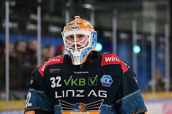 Tormann Rasmus Tirronen (Steinbach Black Wings Linz) Steinbach Black Wings Linz vs HCB Südtirol Alperia, ICE Eishockey Liga, Linz AG Eisarena