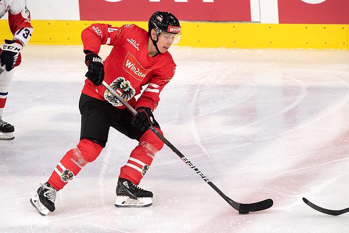 Verteidiger Gerd Kragl (AUT) Österreich vs Tschechische Republik, Eishockey Nationalteam, Testspiel Linz, Oberösterreich 