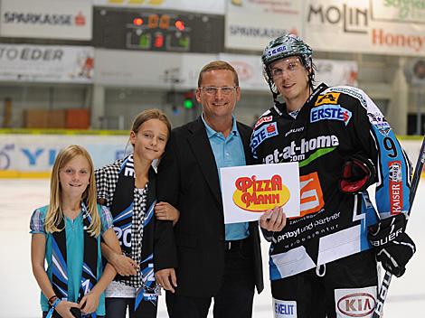 Spieler des Abends Danny Irmen, Linz, EHC Liwest Black Wings Linz vs. EC Red Bull Salzburg