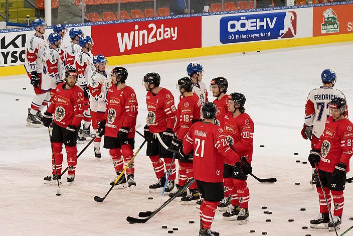 Österreich vs Tschechische Republik, Eishockey Nationalteam, Testspiel Linz, Oberösterreich 
