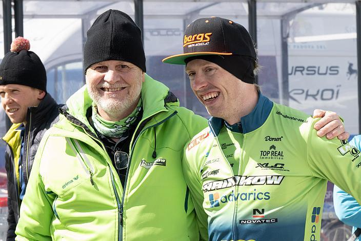 Alexander Hrinkow (Hrinkow Advarics) , Sieger Rainer Kepplinger (AUT, Hrinkow Advarics), Herren Elite, U23, Radliga, 60. Raika Kirschbluetenrennen, Wels, Oberösterreich