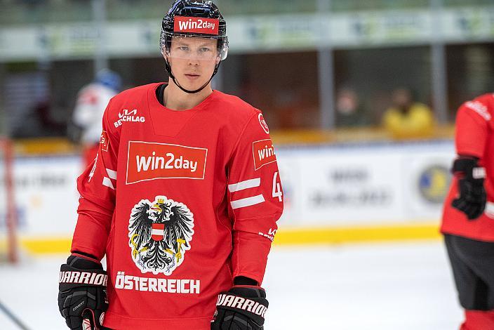 Verteidiger Gerd Kragl (AUT) Österreich vs Tschechische Republik, Eishockey Nationalteam, Testspiel Linz, Oberösterreich 