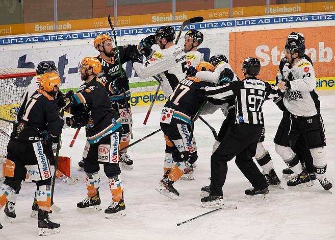 Fight Steinbach Black Wings 1992 vs Dornbirn Bulldogs, Qualifikationsrunde, Eishockey, Bet at Home ICE Hockey League