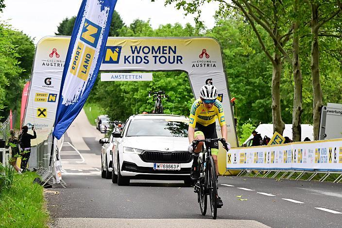Im Gelben Trikot der Kids Tour Georg Wartlsteiner (AUT, LRV Tirol / OOE), Rad 2 Etappe Sportland NOE Kids Tour