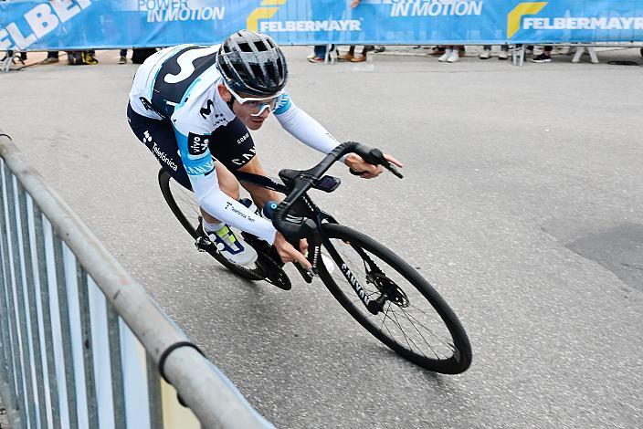 Sieger Gregor Mühlberger (AUT, Movistar Team), Herrenrennen, Kriterium Wels, 