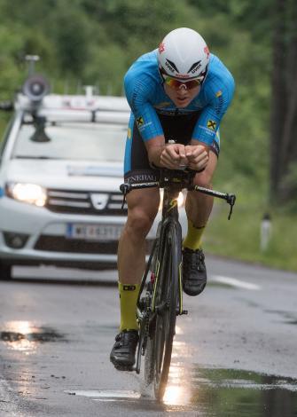 Daniel Auer (AUT, Team Felbermayr Simplon Wels) Rad Staatsmeisterschaft, Elite Herren, Grünau im Almtal
Daniel Auer (AUT, Team Felbermayr Simplon Wels) Rad Staatsmeisterschaft, Elite Herren, GrÃ¼nau im Almtal