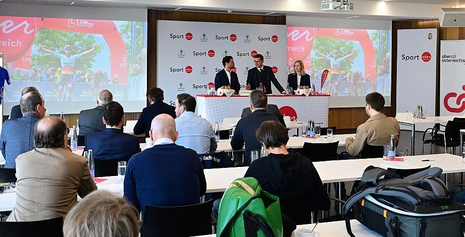 Pressekonferenz Int. Raiffeisen Oberösterreich Rundfahrt (UCI Kat. 2.2), Olympiazentrum Linz  