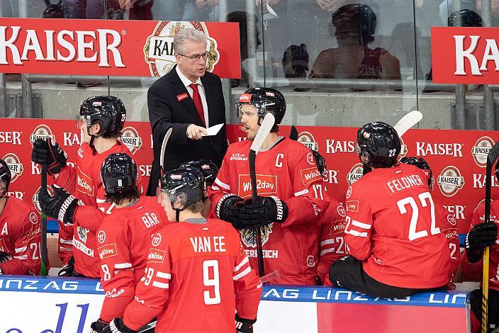Head Coach Team Austria Roger Bader (AUT) Österreich vs Tschechische Republik, Eishockey Nationalteam, Testspiel Linz, Oberösterreich 