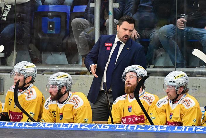 Head Coach Fabian Scholz (Vienna Capitals) 16. Runde ICE, Steinbach Black Wings Linz vs Vienna Capitals, Linz AG Eisarena 