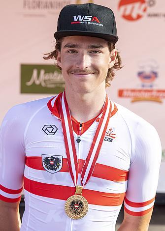 Staatsmeister 2020 Valentin Götzinger (AUT, Team WSA Graz ARBOE) ÖSTM Strasse Mattersburg, Österreichische Staatsmeisterschaft U23, Elite Damen und Herren