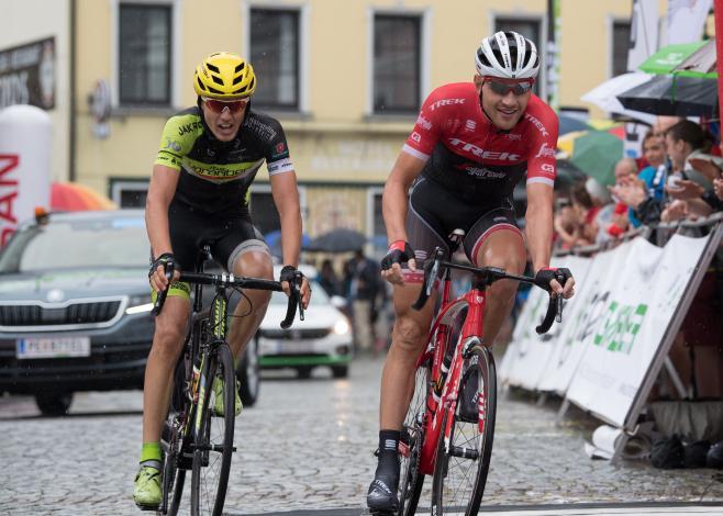 Maximilian Hämmerle (AUT, Team Vorarlberg)  und Matthias Brändle (AUT, Trek Segafredo), Rad Staatsmeisterschaft, Elite Herren, Grein an der Donau
Maximilian HÃ¤mmerle (AUT, Team Vorarlberg)  und Matthias BrÃ¤ndle (AUT, Trek Segafredo), Rad Staat