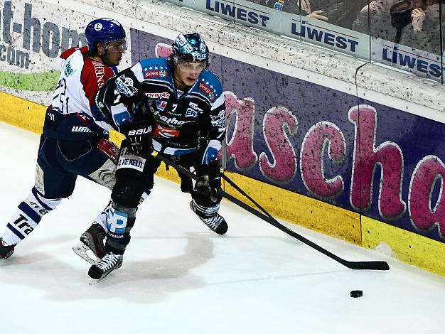 #7 Brian Lebler, Linz und # KHL Medvescak Zagreb, EHC Liwest Black Wings Linz vs KHL Medvescak Zagreb, Zwischenrunde