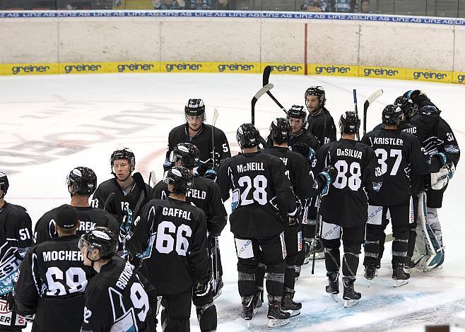 Linz feiert  Testspiel, EHC Liwest Black Wings Linz vs CEZ Motor Ceske Budejovice