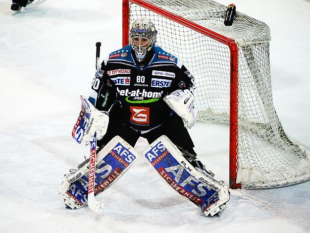#80 David LeNeveu, Tormann, Linz, EHC Liwest Black Wings Linz vs KHL Medvescak Zagreb, Zwischenrunde