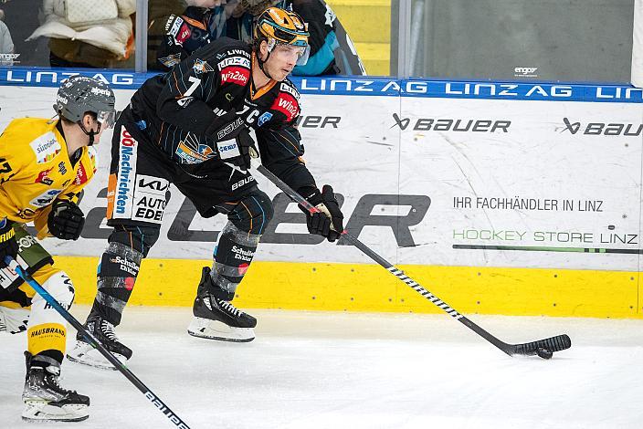 Brian Lebler (Steinbach Black Wings Linz) Steinbach Black Wings Linz vs HC Pustertal Wölfe, 45. Runde ICE Hockey League, Steinbach Black Wings Linz, Linz AG Eisarena 