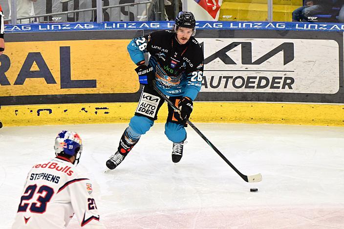 Travis Barron (Steinbach Black Wings Linz), 8. Runde ICE, Steinbach Black Wings Linz vs EC Red Bull Salzburg, Linz AG Eisarena 