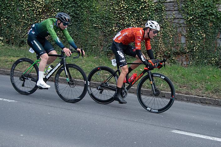 Stefan Kovar (AUT, Hrinkow Advarics), Paul Buschek (AUT, Tirol KTM Cycling Team) 63. Saison Eroeffnung Leonding Herren, Road Cyling League Austria