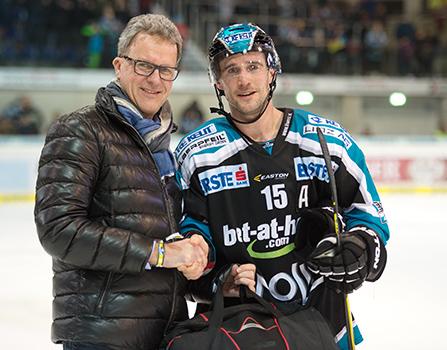 Spieler des Abends, Brett McLean (EHC Liwest Black Wings Linz), EHC Liwest Black Wings Linz vs HC Orli Znojmo, Platzierungsrunde